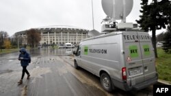 Un car de emisie al TV Russia Today