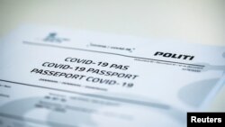 Pasaporta që lëshohet nga autoritetet në Daminarkë për personat e vaksinuar kundër koronavirusit. 
