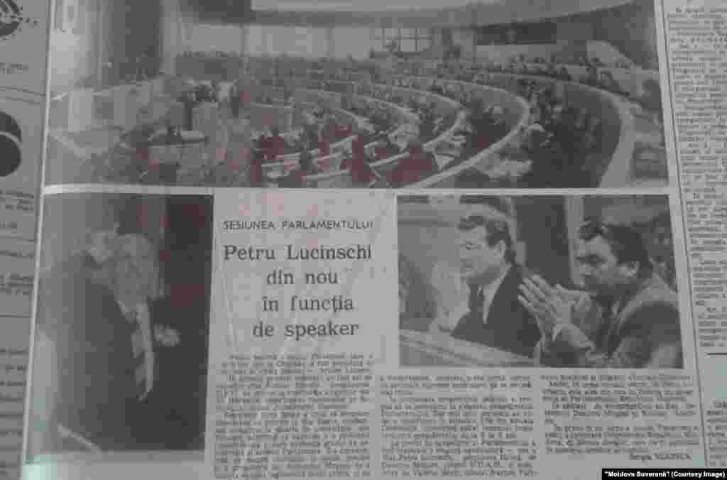 "Moldova Suverană", 30 martie 1994, noul parlament în casă noua