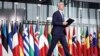 Sekretari i Përgjithshëm i NATO-s, Jens Stoltenberg para takimit të ministrave të Jashtëm të aleancës në Bruksel, 3 prill 2024. Të enjten, më 4 prill, NATO-ja e feston 75-vjetorin.