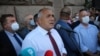 Prim ministrul bulgar Boyko Borisov vorbind la un miting, în Sofia