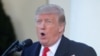 Președintele Donald Trump vorbind astăzi la Casa Albă