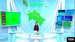 Информационная программа "Ватан" государственного телевидения Туркменистана 