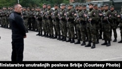 Aleksandar Vulin sa pripadnicima Žandarmerije u Kraljevu, 21. septembar 2021.