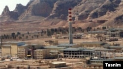نمایی از تاسیسات هسته‌ای ایران در نطنز، استان اصفهان