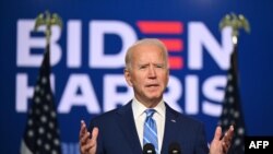 Joe Biden demokrata elnökjelölt.