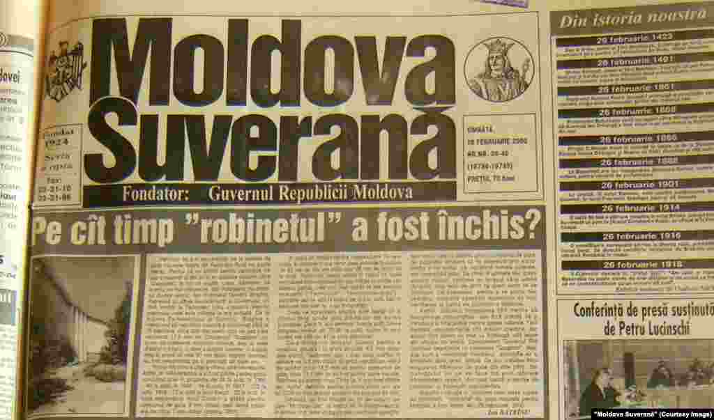 "Moldova Suverană", 26 februarie 2000