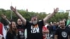 Okupljeni na protestima protiv vladinih mjera u vezi s korona virusom u Berlinu, Njemačka, 29. august 2020.
