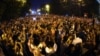 Armenia - Thousands of people continue to demonstrate on Marshal Bagramian Avenue in Yerevan, 27Jun2015.