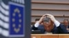 Orbán Viktor magyar kormányfő az Európai Parlament plenáris ülésén, Brüsszelben 2016. április 26-án