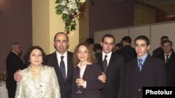 Levon Kocharian, right, pictured with his brother, sister and parents in 2003.