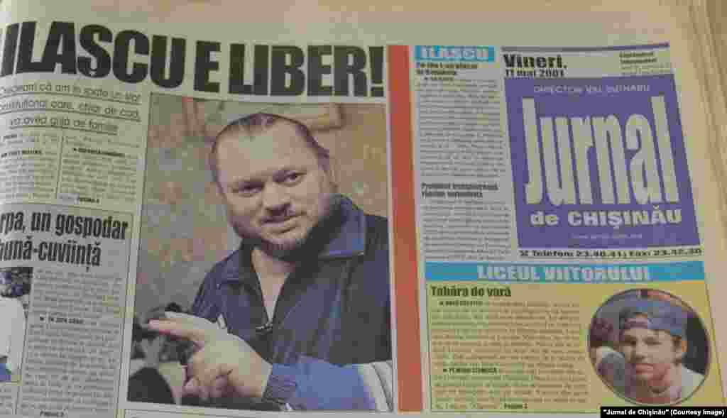 "Jurnal de Chişinău", 11 mai 2001, eliberarea deţinutului Ilie Ilaşcu din inchisoarea de la Tiraspol