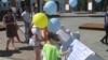 Переселенцы вышли на Майдан в День защиты детей, чтобы защитить свое право на жилье. Киев, 1 июня 2018 года