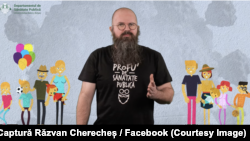 Profesorul Răzvan Chereches realizează clipuri video în care prezintă informații de sănătate publică bazate pe recomandările specialiștilor.