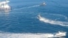 Украінскія і расейскія караблі ў Азоўскім моры