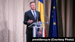 Președintele Iohannis susține o declarație de presă la Cotroceni