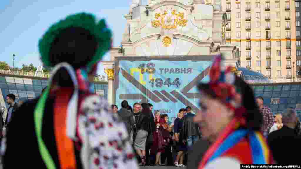 Під час заходів з нагоди Дня пам'яті жертв геноциду кримськотатарського народу на майдані Незалежності у Києві, 18 травня 2017 року ДЕПОРТАЦІЯ КРИМСЬКИХ ТАТАР