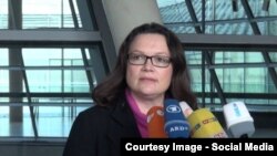 Lidera Partidului Social Democrat din Germania, Andrea Nahles, 2016