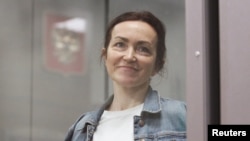 «Ազատություն» ռ/կ-ի լրագրող Ալսու Կուրմաշևան դատարանի դահլիճում, 31-ը մայիսի, 2024թ.