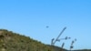 Kosovo: Serbian planes are seen near the border with Kosovo in Jarinje 
