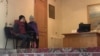 Armenia -- A family protests at the office of Armavir governor, demanding an apartment, 28 Jan2015