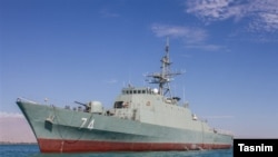 The Sahand warship was launched in a ceremony that was broadcast life in a ceremony on Iranian state tv.