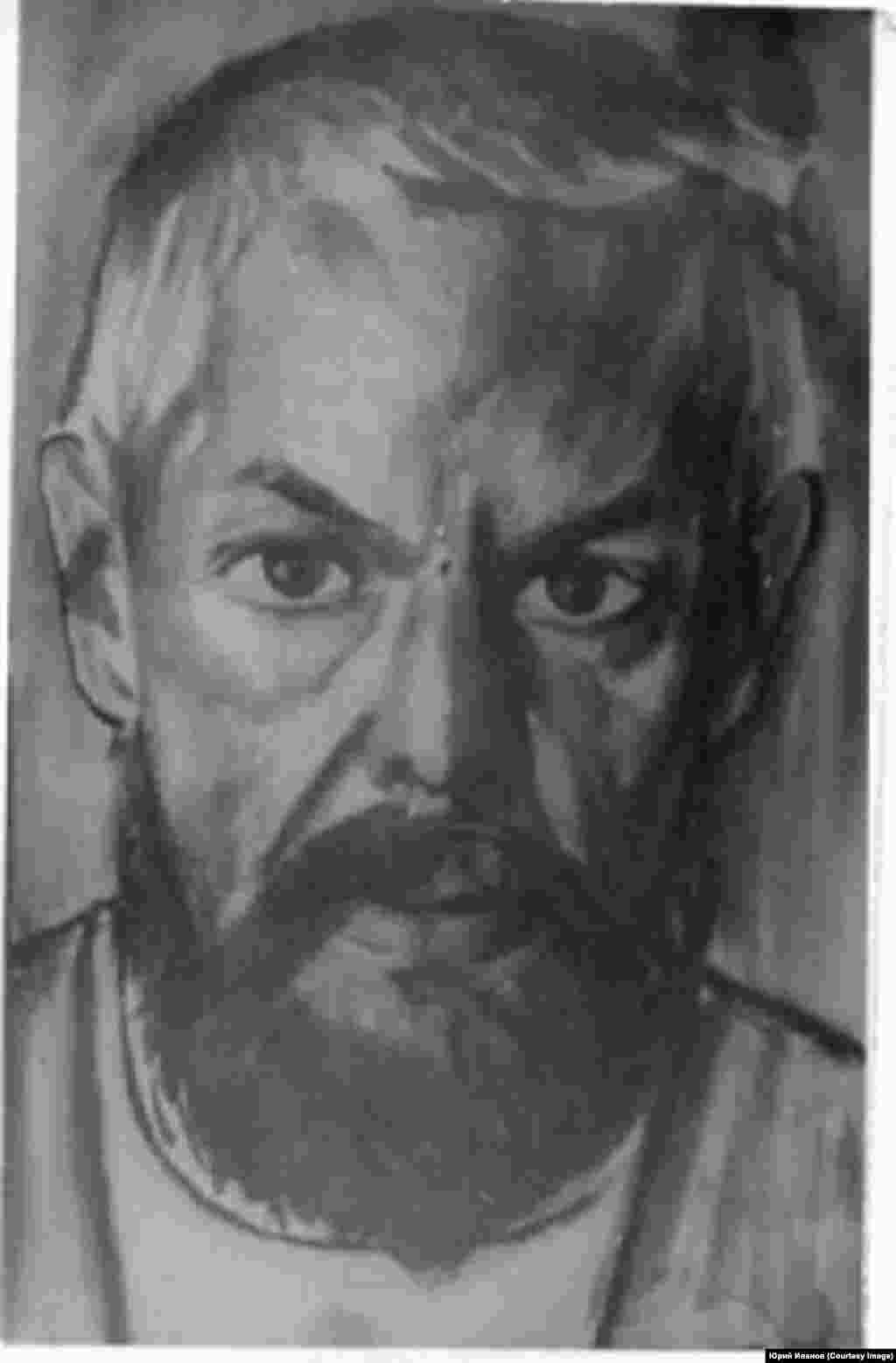 Автор портретов Юрий Иванов. В 1957 году осужден по политической статье 58 пункт 10 - антисоветская агитация и пропаганда. Отбывал cрок во Владимирской тюрьме и мордовских лагерях. Освободился в 1971 году. В середине 1970-х подвергался принудительным госпитализациям.