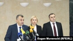 Premierul Ion Chicu la întoarcerea de la Moscova, 20 noiembrie 2019