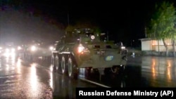 Нагорный Карабах - Въезд российских миротворцев в Степанакерт, 12 ноября 2020 г.