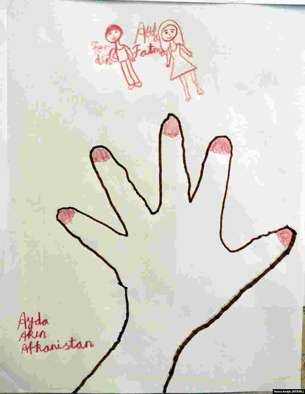 By Ayda, 8, from Afghanistan