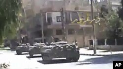 تانک ها در شهر دیرالزور