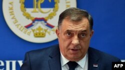 Millorad Dodik, presidenti i Republikës Sërpska, entitetit serb të Bosnje e Hercegovinës.