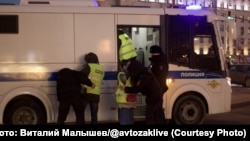 Затримання журналістів на акції протесту у Москві, 24 лютого 2022 року