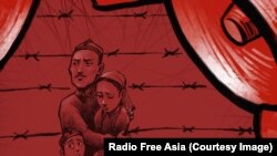 Soarta uigurilor deportați, grafică la Radio Asia Liberă.