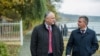 Igor Dodon şi Vadim Krasnoselski, pe malul Nistrului la Holercani. 29 octombrie 2019