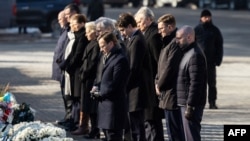 Замежныя лідэры ўшаноўваюць памяць ахвяр расейскай агрэсіі супраць Украіны ў дзень трэціх угодкаў яе пачатку. Кіеў, 24 лютага 2025