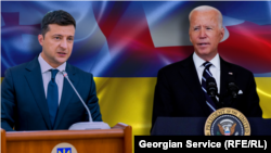 Volodimir Zelenski și Joe Biden