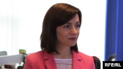 Lidera PAS, Maia Sandu, în biroul Europei Libere de la Chișinău