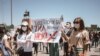 Участники акции #RЕакция 3.0, Бишкек, 29 июня 2020 года.
