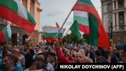 Protestat në Bullgari, gusht 2020. 
