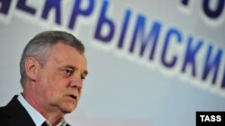 Қырымдағы референдумды өткізу комиссиясының басшысы Михаил Малышев. Севастополь, 16 наурыз 2014 жыл.