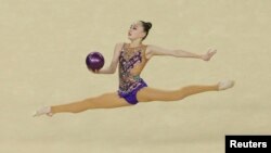 Сәбина Әшірбекова Рио олимпиадасына қатысып жатқан сәт. 2016 жыл.