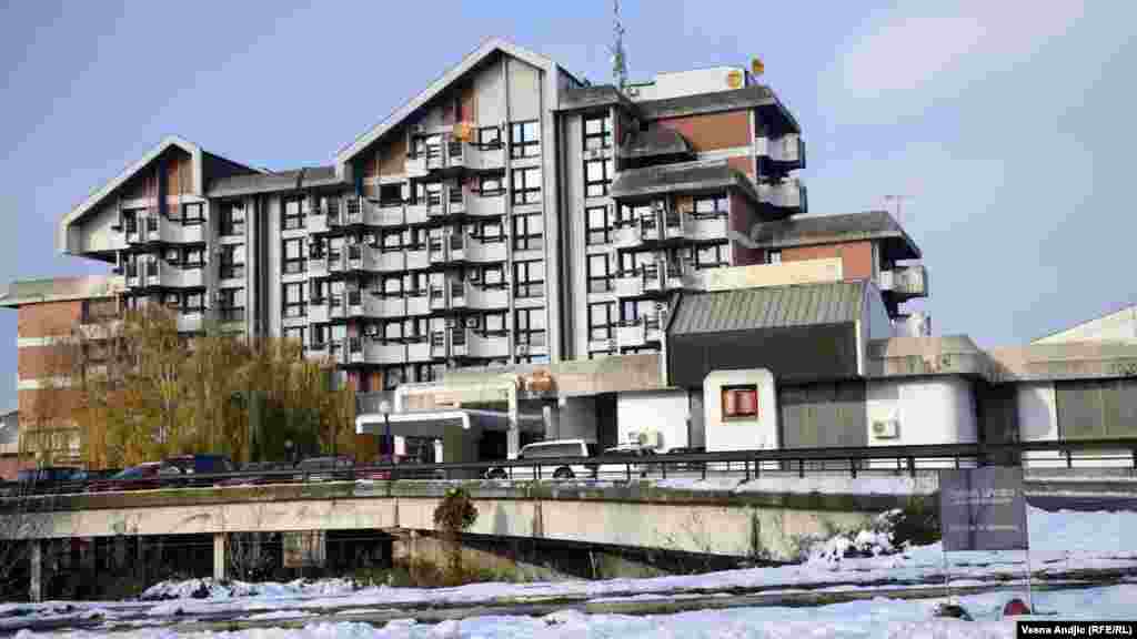 Hotel u kojem su privremeno smešteni azilanti, Obrenovac, 28. novembar 2013.