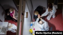 Vakcinacija u Beogradu, februar 2021. 