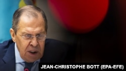 Міністр закордонних справ Росії Сергій Лавров. Січень 2022 року