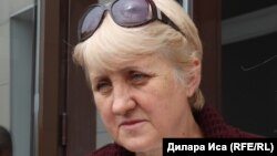 Бывший председатель ликвидированной по решению властей Конфедерации независимых профсоюзов (КНП) Казахстана Лариса Харькова. Шымкент, 29 сентября 2017 года.