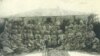 Ofițeri din Divizia a 8-a infanterie, Mănăstirea Cașin, februarie 1918