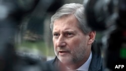 Komisionari për zgjerim i Bashkimit Evropian, Johannes Hahn.