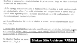 A Kossuth rádió híradásának átirata