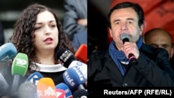 Vjosa Osmani nga LDK dhe Albin Kurti nga Lëvizja Vetëvendosje